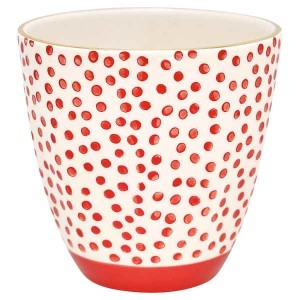 Kubek do Latte Dot Red w/Gold Green Gate