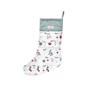 Skarpeta Świąteczna Jingle Bell White Green Gate