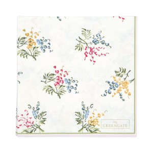Serwetki Mira White Small Green Gate