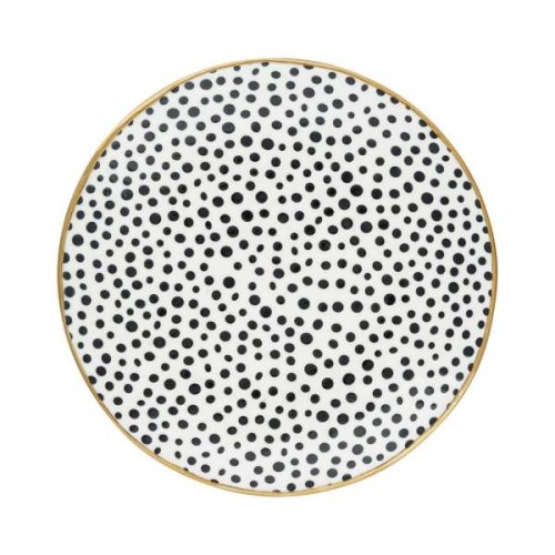 STWDINLDOT9906-green-gate-talerz-obiadowy-dot-black-with-gold