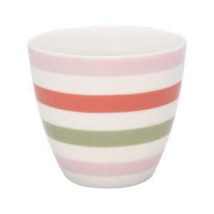 Kubek Do Latte Valentina White Green Gate