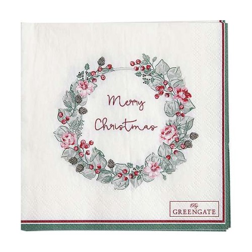 PAPNAPSMCR0112-green-gate-serwetki-papierowe-marry-christmas-white-small