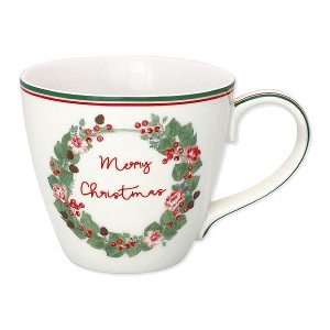 Kubek Merry Christmas White Green Gate